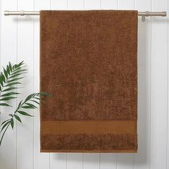 Hanorix 100% Cotton Large Size Bath Towel 450 Gsm | Soft Bath Towel For Men & Women Ultra Absorbent Cotton Towel Soft & Absorbent Towel (Brown)