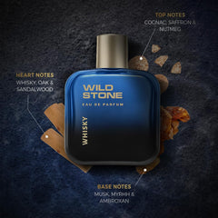 Wild Stone Whisky EDP Perfume For Men 100ml 3.4 Fl.oz. | Long Lasting |woody & Fruity Fragrance
