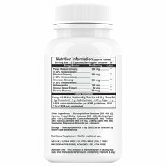 Propeptides Ginseng Capsules For Men With Korean Red Ginseng, Ashwagandha Powder Extract & Ginkgo Biloba To Boost Stamina, Energy, Focus & Good Health | 60 Capsules 100gm 0.2lbs
