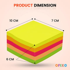 400 Sticky Notes 3x3 Inches, Bright Colors Self-Stick Pads, Easy To Post For Home, Office