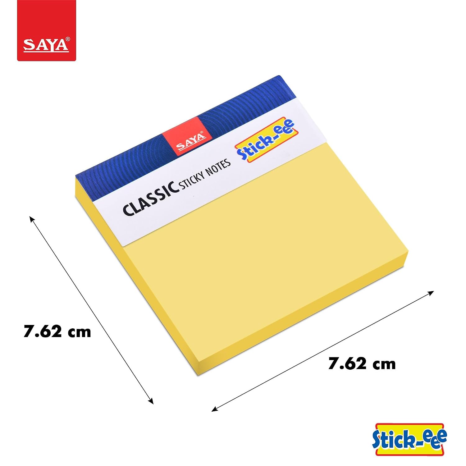Sticky Notes Cube – 600 Sheets (100 Sheets X 6 Pads) | Self-Adhesive, Yellow - Ideal For Reminders