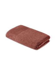 Himeya 100% Cotton Large Size Bath Towel 600 Gsm | Bath Towel For Men & Women (Orange Rust)