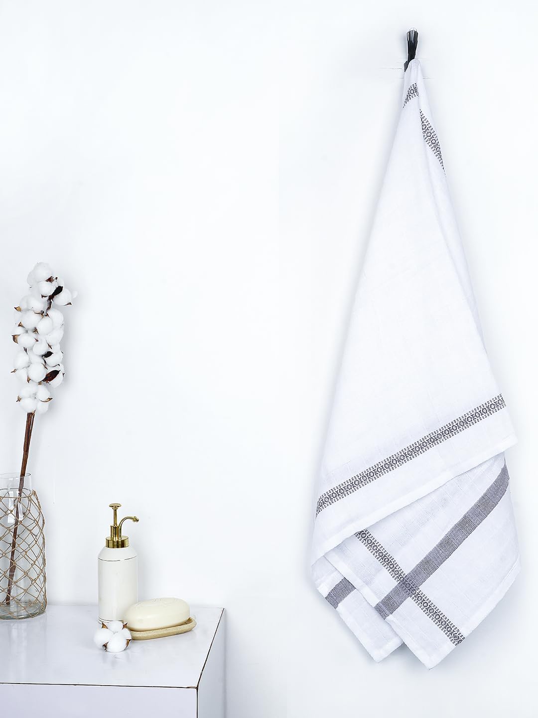 Thirsty Towel By Doctor Towels 300 Gsm | Double Cloth Cotton Bath Towel Quick Dry, Super Soft, High Absorbent | Grey (Pack Of 1)