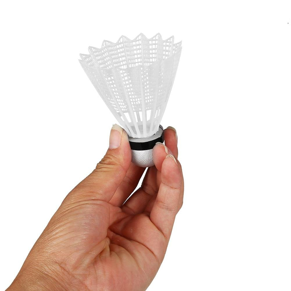VGEBY 3800 Badminton Nylon Shuttlecocks , PVC Durable For Practicing & Competition | White , Pack Of 6
