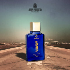 John Phillips Men Passport 100ml 3.4 Fl.oz. & Water Drops 125ml 4.2 Fl.oz. Pack Of 2 For Unisex