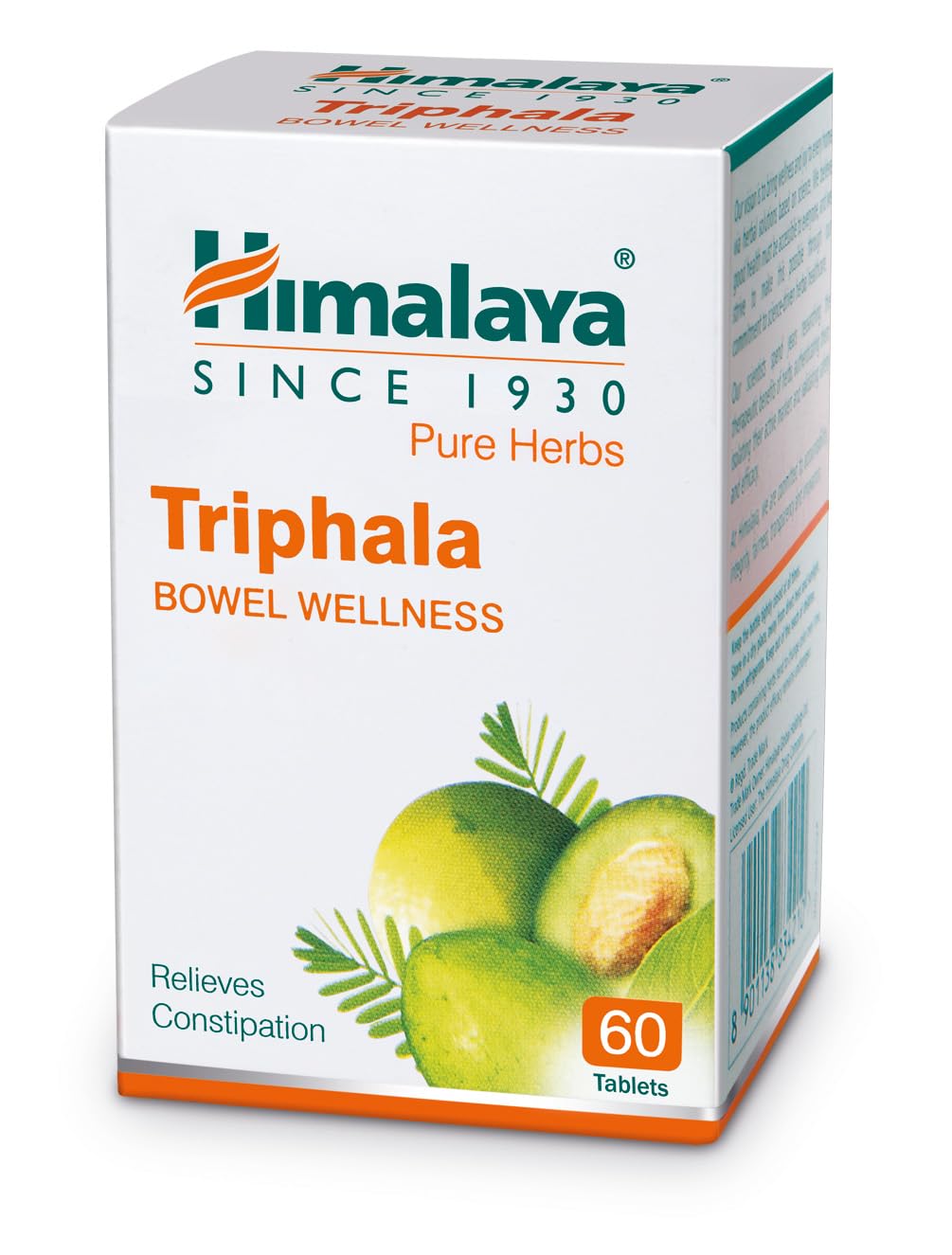 Himalaya Wellness Pure Herbs Triphala Bowel Wellness Tablet, For Constipation & Stomach Care | 60 Tablets (Pack Of 2)