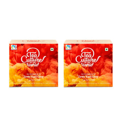 Tea Culture Of The World Zesty Earl Grey Tea - Pack Of 2 X 16 Pyramid Tea Bags | Fine Black Tea With Natural Bergamot For Healthy Teeth & Stress Burst - Brewed Hot Or Iced Tea | High Caffeine