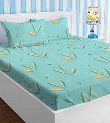 Microfiber Bedsheets Queen Size With 2 Pillow Covers | 86 X 88 Inches, Sea Green - Soft & Breathable Long Lasting Comfortable Fabric Bedsheet