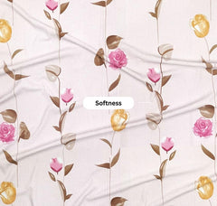 Cotton Fitted Bedsheets With 2 Matching Pillow Covers For King Bed | Size 78x72+10 Inches, Peach & Pink - Soft, Durable & Wrinkle Free | Ideal For Daily Use