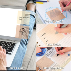 Sticky Notes Transparent Pad | 50 Sheets Clear Waterproof Transparent Sticky Notes