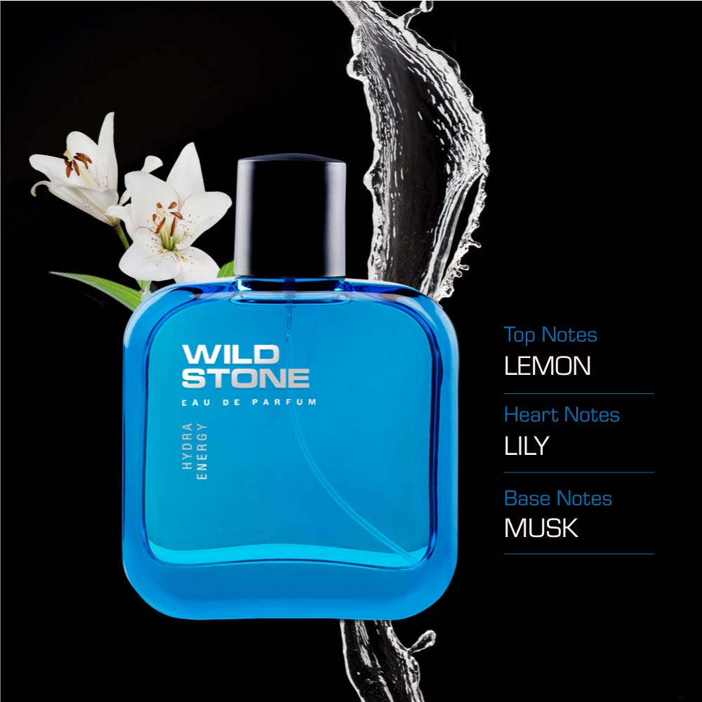 Wild Stone Hydra Energy Eau De Perfume For Men 200ml 6.7 Fl.oz.| Perfect Gift For Bestfriend