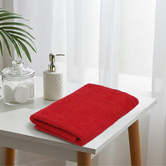 Liberty Towels Medium Size Bath Towel 450 Gsm | Soft, Quick Dry, Super Absorbent Turkish Towel For Bathroom, Gym & Travel (Tango Maroon)