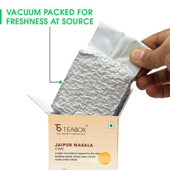 Teabox Jaipur Masala Chai Tea - 250gm, 8.8 Ounce | Blended With Cinnamon, Almond & Natural Orange - Inspired By The Opulent Palaces Of Jaipur | Medium Caffeine Tea Leaf