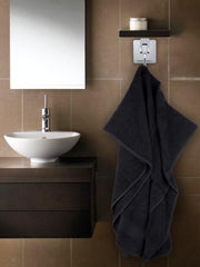 Ramraj Cotton Soft & Absorbent Terry Bath Towel 450 Gsm (Black)