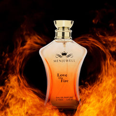 Menjewell Love On Fire Eau De Parfum 100ml 3.4 Fl.oz. Long Lasting | Alcohol Free | Men Fragrance