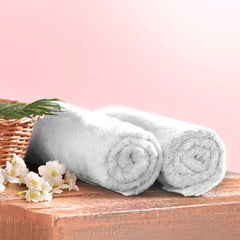 Wakefit Terry 100% Cotton Bath Towel 1000 Gsm (Set Of 2) - White