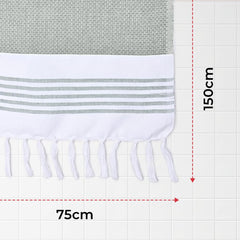 The Better Home Cotton Large Size Bath Towel 600 Gsm | Soft Towel For Men Women Anti-Odour High Absorbency Quick Dry Towel (Grey) - 2 Pcs