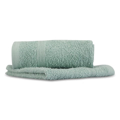 Lush & Beyond Cotton Solid Face Towel 300 Gsm (Teal) - 2 Piece