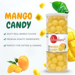 Shadani Mango Candy (Can Of 280gm), Real Mango Flavour Candy-Toffee | 90s Candy