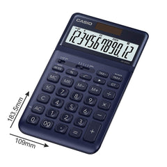 Casio JW-200SC-NY Premium & Stylish Calculator (Dark Blue) | 12 Digits, 2-way Powered | Stylish Desktop Calculator