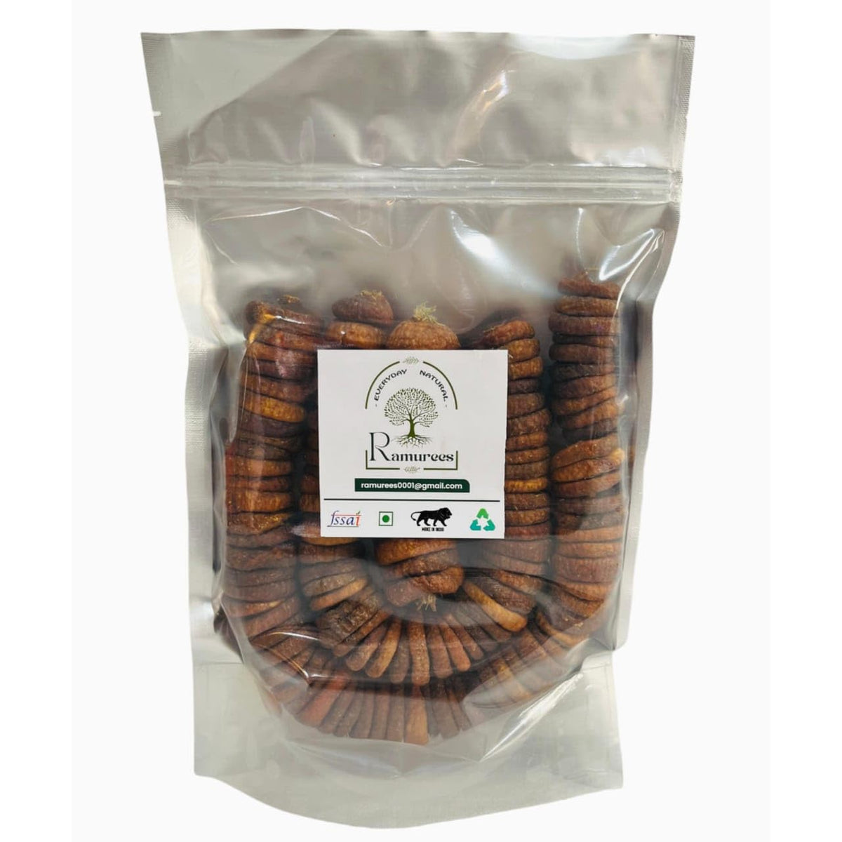 Premium Dried Afghani Anjeer Dried Figs By Ramurees 500gm,| Rich Source Of Fibre Calcium & Iron | Low In Calories And Fat Free | Non-gmo Dried Anjir | 17.6 Ounce