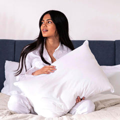 Microfiber Soft Sleeping Pillow, Hotel Bed Pillow, White, Size - 17 X 27 Inches | Soft Pillow, Sleeping Pillow, Lightweight, Easy Clean, For Bedroom & House Décor - Set Of 1