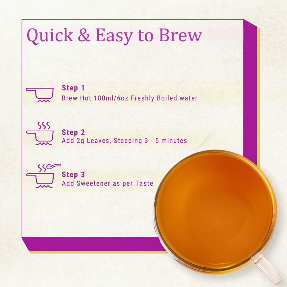 Tea And Twigs Moonlight Stroll Darjeeling Green Tea - 50gm, 1.7 Ounce | Rich In Antioxidants, Vibrant Color - Low Caffeine, No Artificial Colors