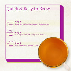 Tea And Twigs Moonlight Stroll Darjeeling Green Tea - 50gm, 1.7 Ounce | Rich In Antioxidants, Vibrant Color - Low Caffeine, No Artificial Colors