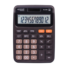Bambalio 12 Digits BL-650 Electronic Calculator 3 Years Warranty | 12 Digits-large LC Display ,112 Steps Check And Correct