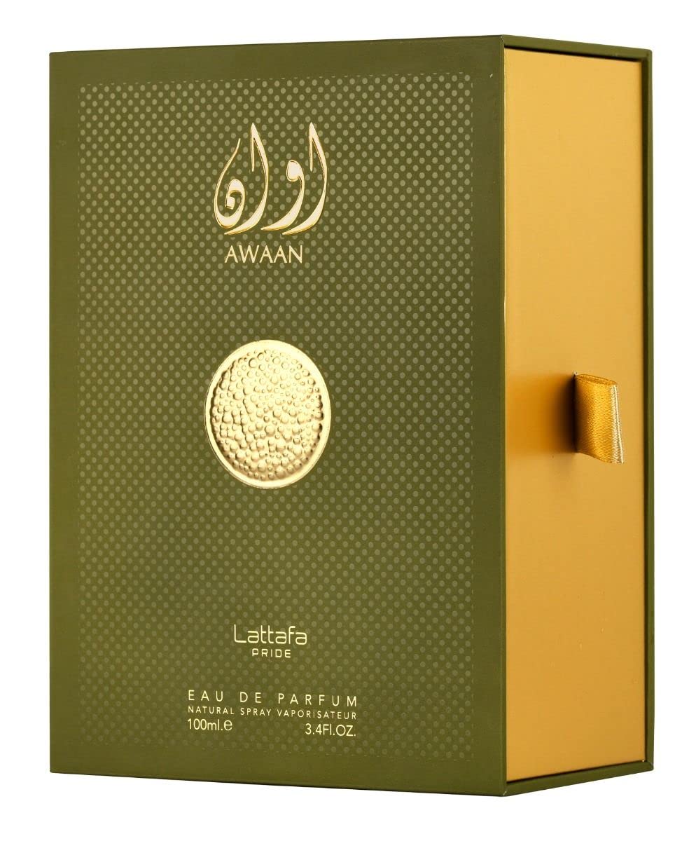 Lattafa Pride Awaan Gold Eau De Parfum 100ml 3.4 Fl.oz. Luxury Unisex Fragrance | Long Lasting