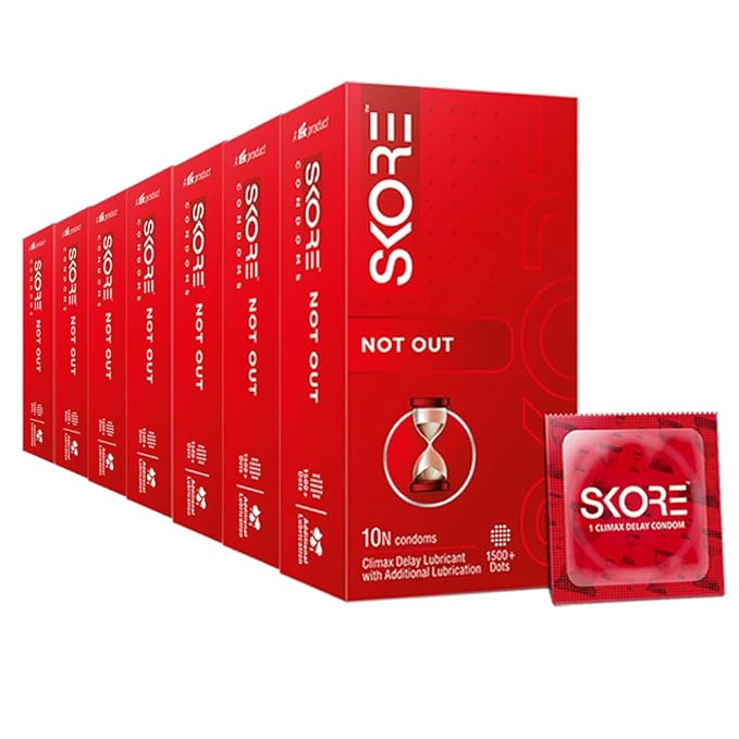 Skore Condoms - 10 Count (Pack of 7, Not Out)