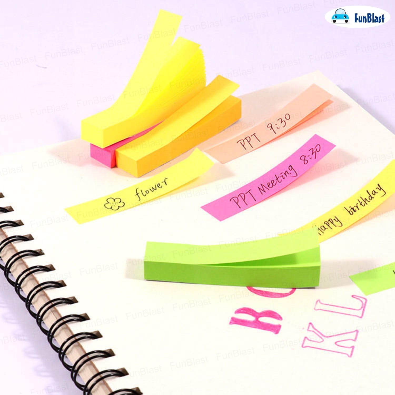 Sticky Notes – Sticky Pad, Sticky Notes Cute, Stick Notes For Study, Stationary Items (Pack Of 10)