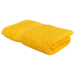 Hanorix 100% Cotton Large Size Bath Towel 450 Gsm | Soft Bath Towel For Men & Women Ultra Absorbent Cotton Towel Soft & Absorbent Towel (Yellow)