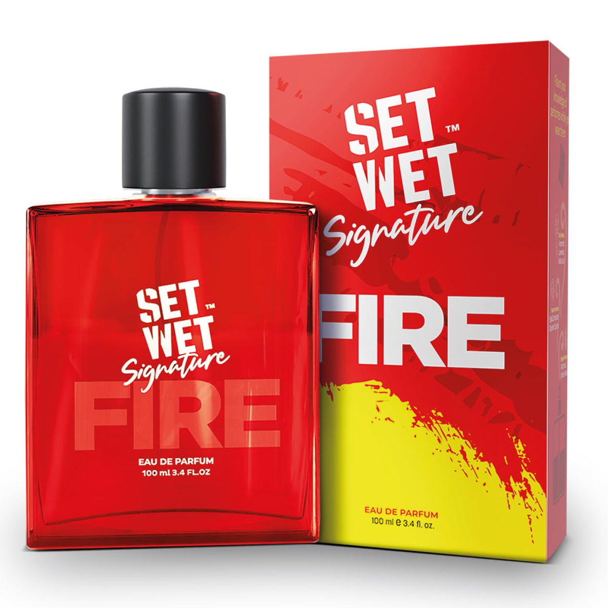 Set Wet Fire Perfume For Men 100ml 3.4 Fl.oz. | Woody Long Lasting Perfume For Men | Gift For Men | Best Date Night Fragrance