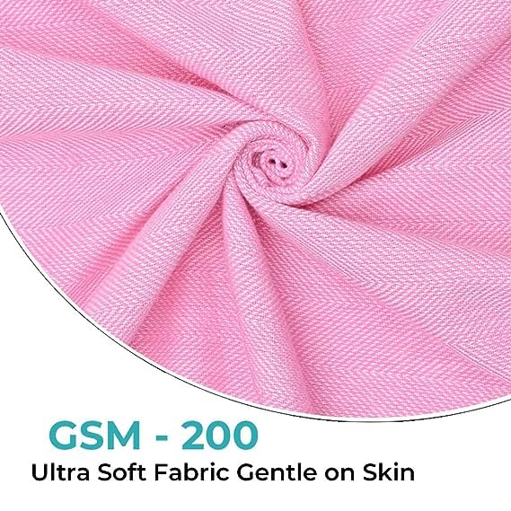 The Better Home Cotton Large Size Bath Towel 1200 Gsm | Soft Towel For Men Women Anti-Odour High Absorbency Quick Dry Towel (Pink) - 4 Pcs
