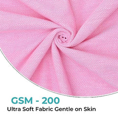 The Better Home Cotton Large Size Bath Towel 1200 Gsm | Soft Towel For Men Women Anti-Odour High Absorbency Quick Dry Towel (Pink) - 4 Pcs