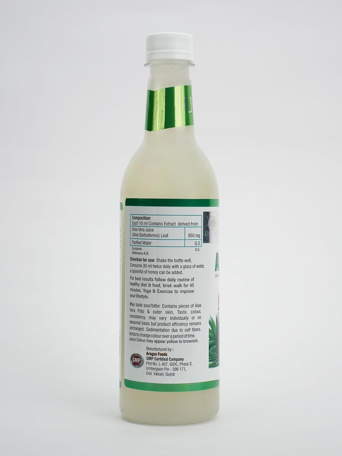 Unicare Remedies Aloe Vera Juice, Vegetarian, Removes Toxins From Stomach & Intestine | 500ml 1.1lbs