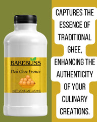 Pure Natural Desi Ghee By Bakebliss | Rich In Vitamin A & Healthy Nutrients Desi Ghee Perfect For Taste | (100ml) 3.3 Ounce | Plastic Bottle