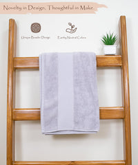 Rangoli Soft Absorbent Durable Towels Earthly Egyption Cotton Plush Oversized Bath Towel 600 Gsm (Grey)