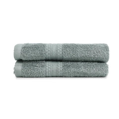 Livspace Paleto Collection Hand Towel 400 Gsm | 100% Cotton, Solid Dyed, Hand Towel Super Soft Absorbent (Graphite) Set Of 2