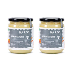 Pure Premium A2 Buffalo Ghee By Barosi | Rich In Vitamins A, E Healthy Desi Ghee Helps Improve Immunity | 1 Litre (500ml * 2) 33.8 Ounce | Jar Pack