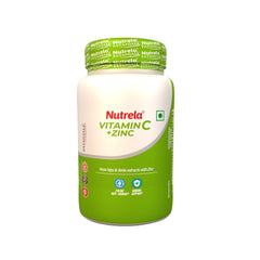 Nutrela Vitamin C & Zinc Chewable Tablets For Men, Women & Kids | 60 Tablets , 100gm 0.2lbs