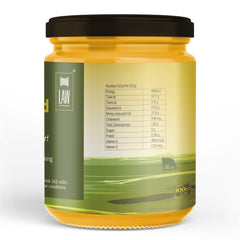 100% Natural A2 Gir Desi Cow Cultured Ghee By Looms & Weaves | Healthy & Delicious Nutrients Pure Desi Ghee Perfect For Protact Eyesight | 1 Litre (500ml * 2) 33.8 Ounce | Jar Pack