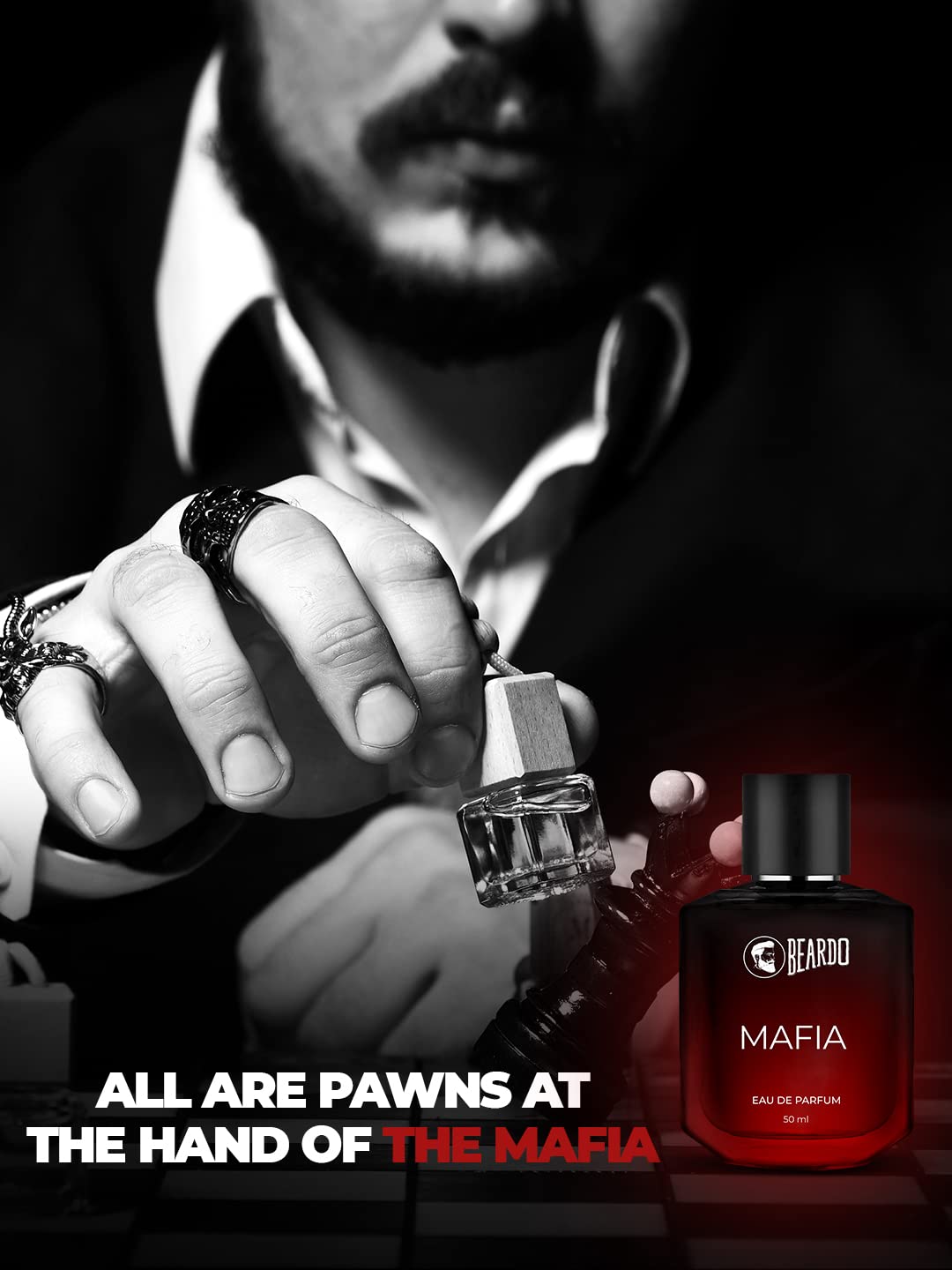 Beardo Mafia Eau De Parfum 50ml 1.6 Fl.oz. For Men |best Suited For Partywear | Long Lasting Fragrance