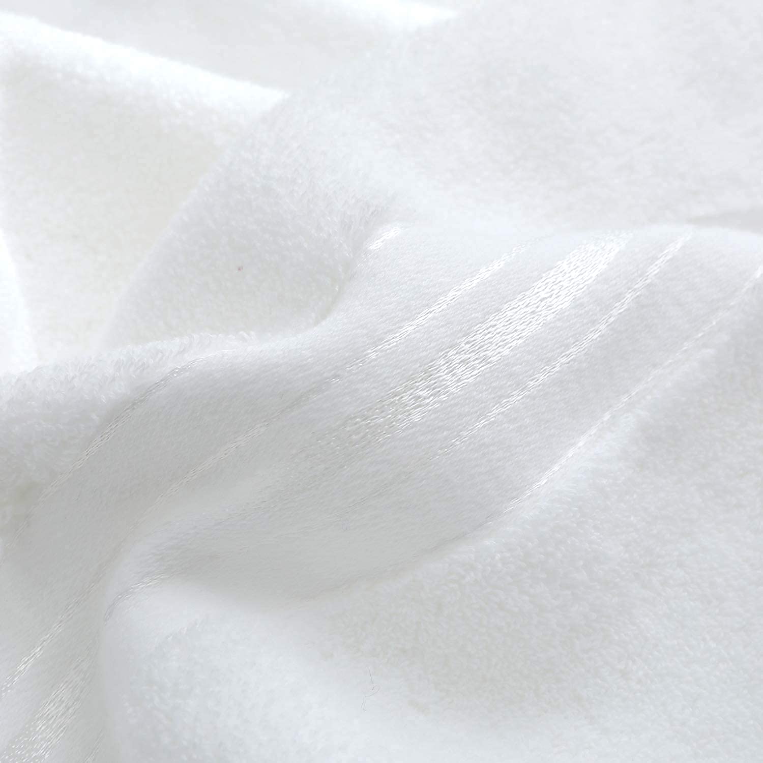 Tiqh 100% Egyptian Cotton Bath Towels 1200 Gsm | Heavy Weight & Absorbent-Top Luxury Bath Towels (White)- 2 Piece