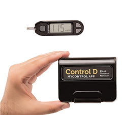 Control D Blood Glucose Monitor (Pack of 100 Strips, Black)