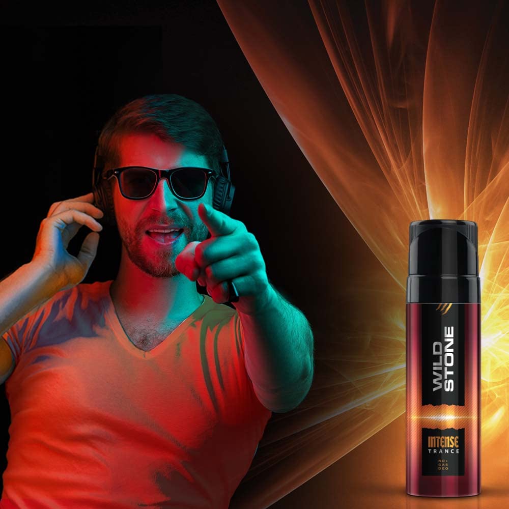 Wild Stone Intense Trance No Gas Mens Deodorant Body Spray 120ml 4.0 Fl.oz. | Perfect Gift For Brother