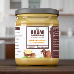 Pure Premium Malkangani Ghee (Jyotishmati) By Bhumi Organic Farm | Naturally & Healthy Bilona Method Cow Ghee Perfect For Body Joint Pain | (500ml) 16.9 Ounce | Jar Pack