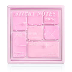 Sticky Notepad, Pink Color Inspired By Eye Shadow Plates, 7 Colors X 210 Sheets | Self Adhesive