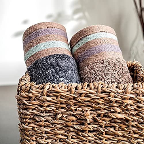 Ddecor Cotton Hand Towel 400gsm (Grey)- Pack Of 2